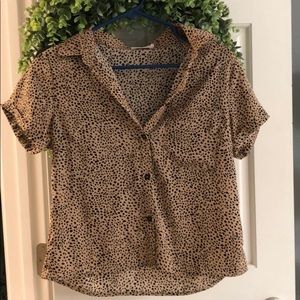 Animal Print button up top from VICI